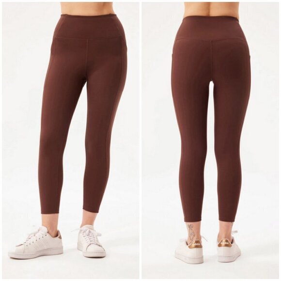 💕GIRLFRIEND COLLECTIVE💕 Compressive Pocket Leggings ~ Earth Brown Medium M NWT - Picture 2 of 16